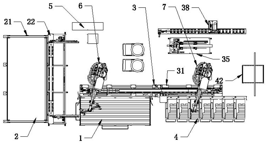 Automatic production line for plastic pipeline processing