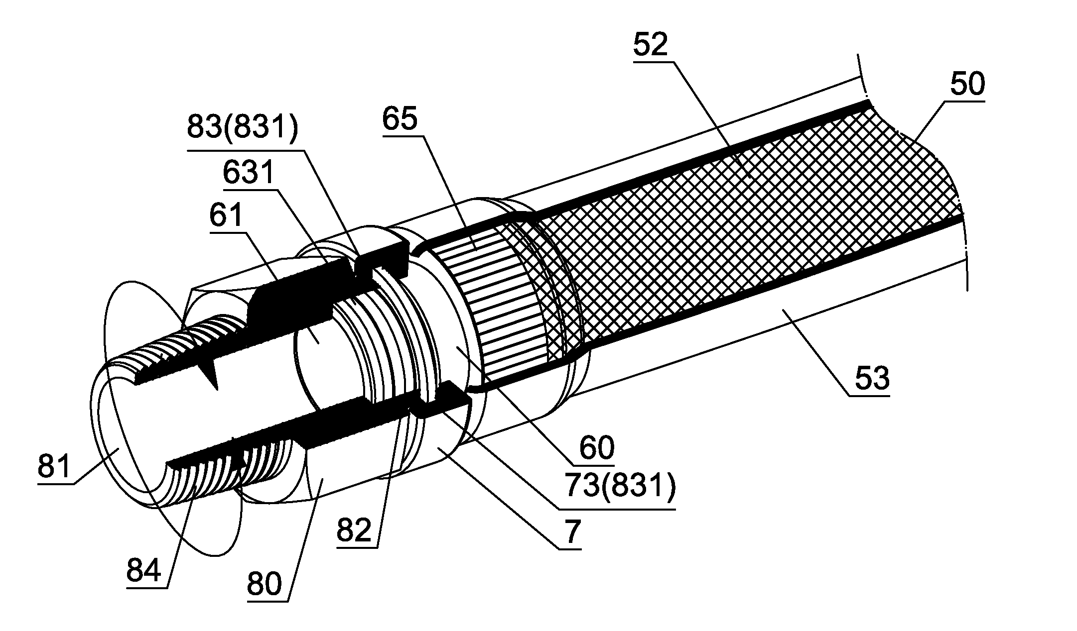 Gas tube structure