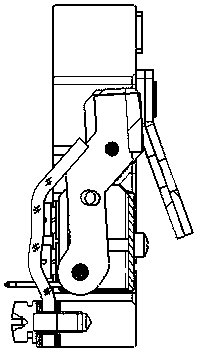 Special floating type static contact assembly device structure