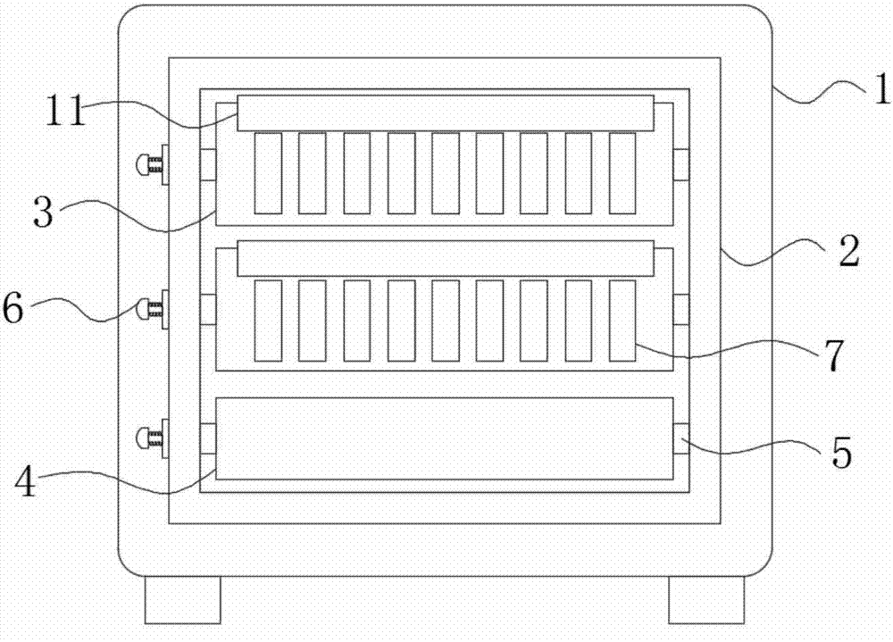 Server storage device convenient for heat dissipation, replacement and mounting