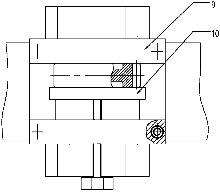 Clamping device used in cooperation with hardness meter