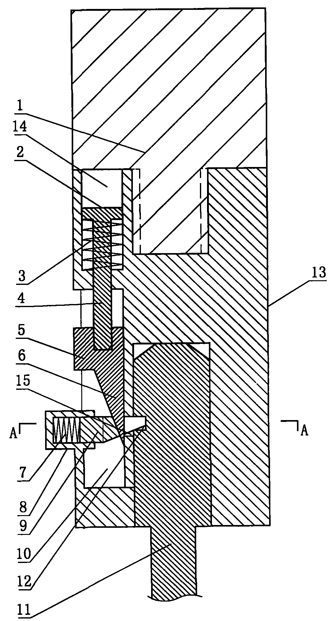 Oblique slip screwdriver operating rod for hand surgery