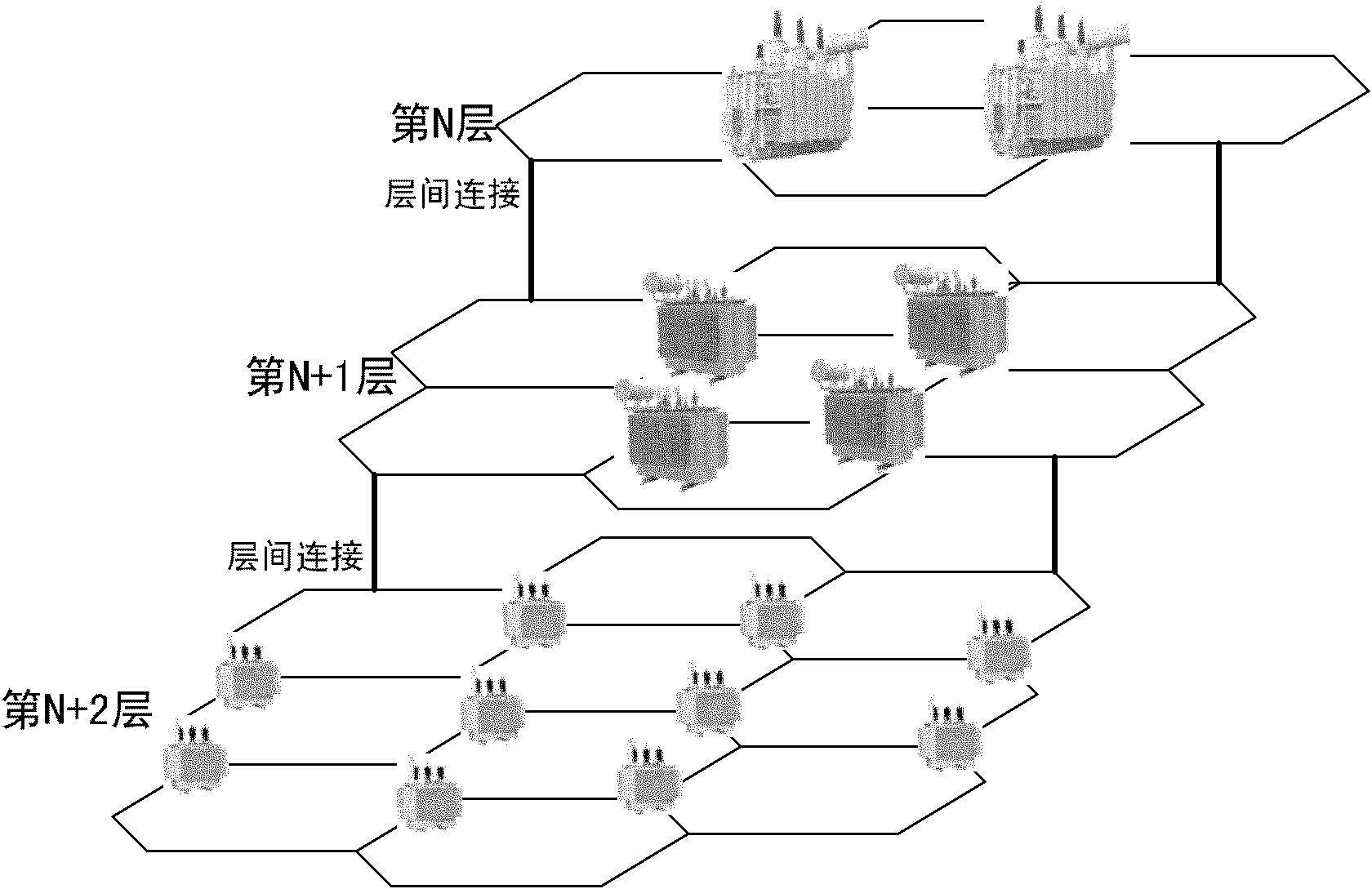 Cellular power supply network, intelligent gateway thereof and power supply control method