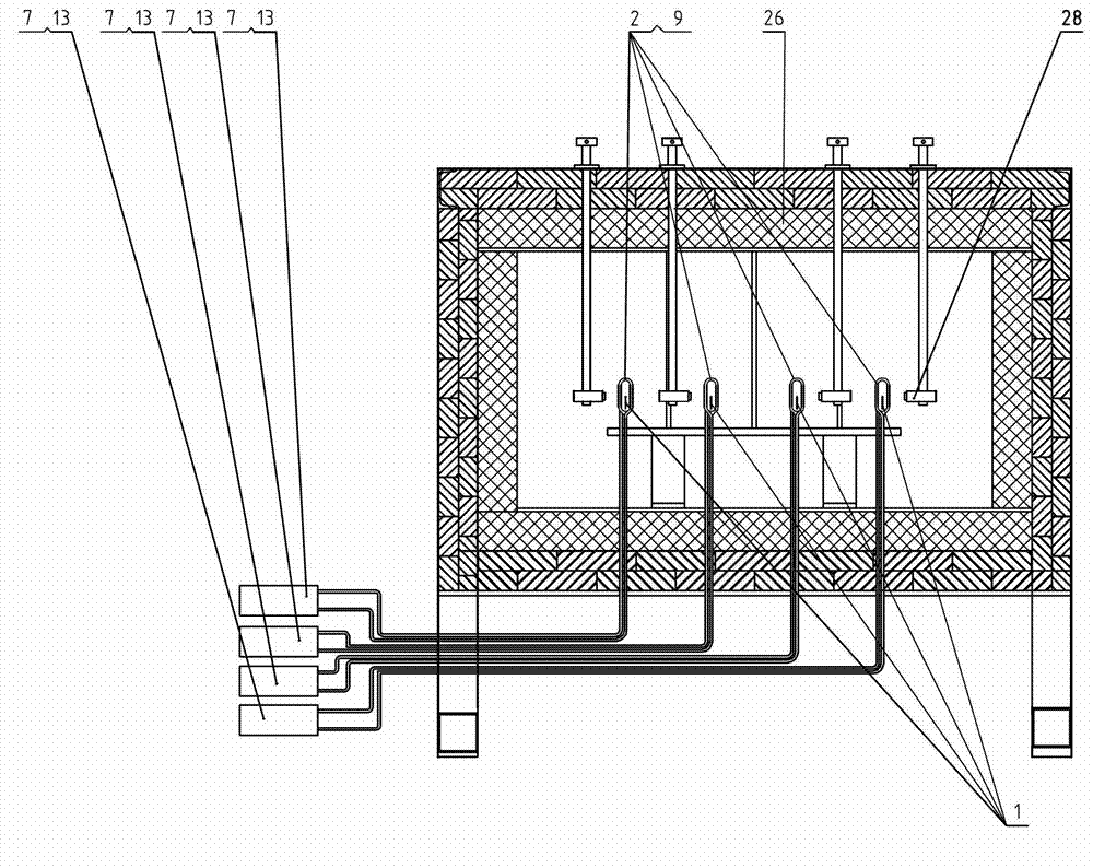 Quenching-tempering sensing rapid heating equipment and technology of heat treatment production line of bimetal strip sawblade