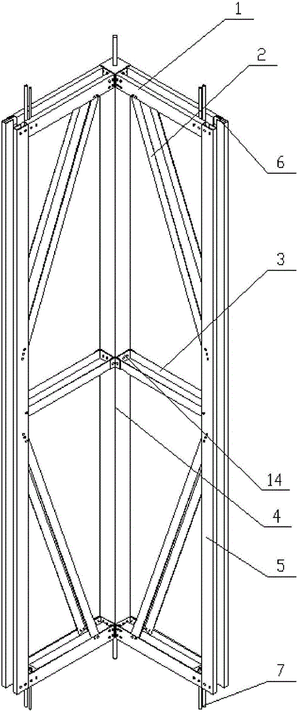 L-shaped light-steel frame, L-shaped light-steel assembled composite wallboard and installation method of L-shaped light-steel assembled composite wallboard