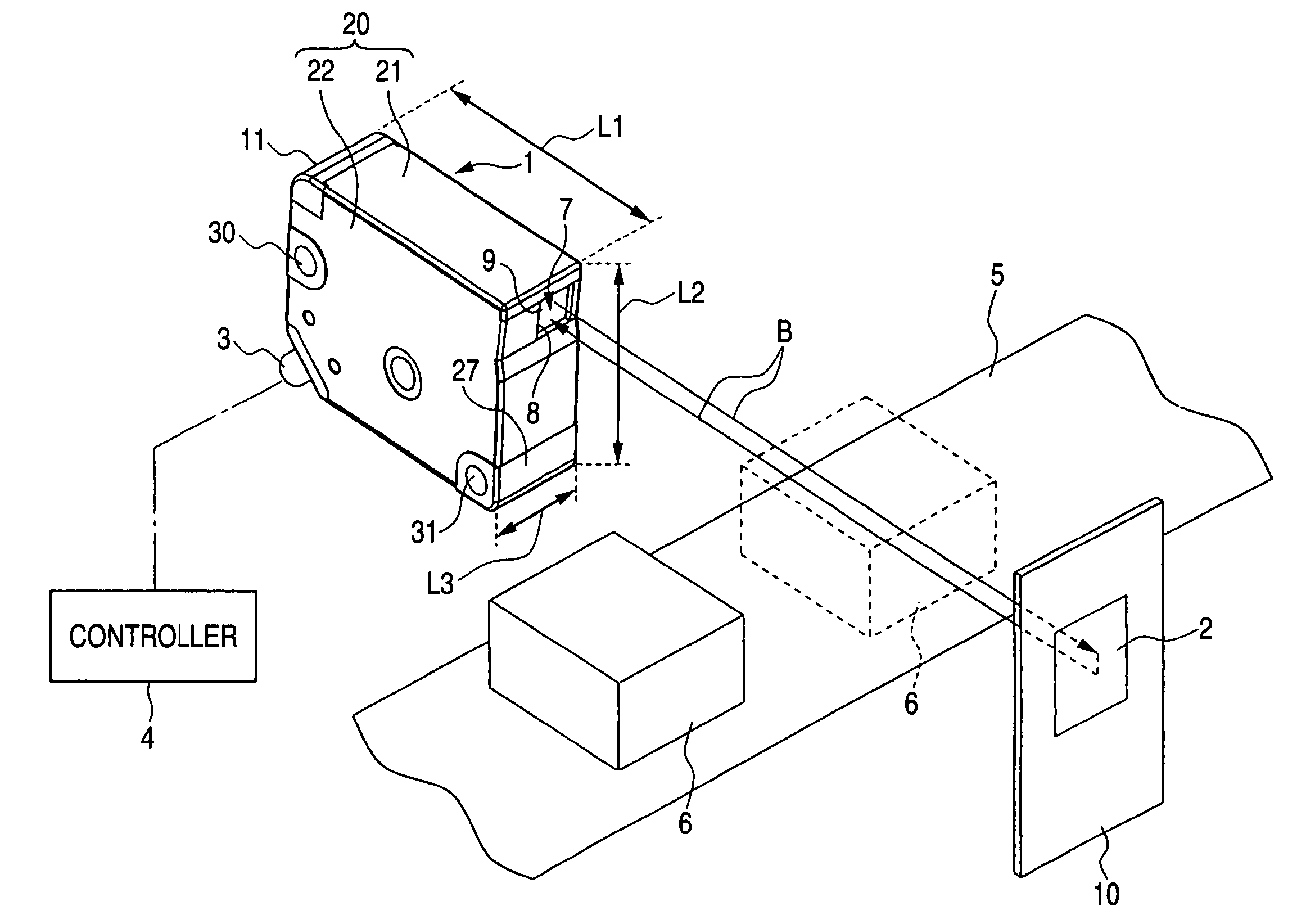 Reflection type photoelectric switch