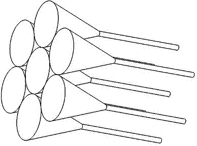 Bionic optical compound eye of integrated structure