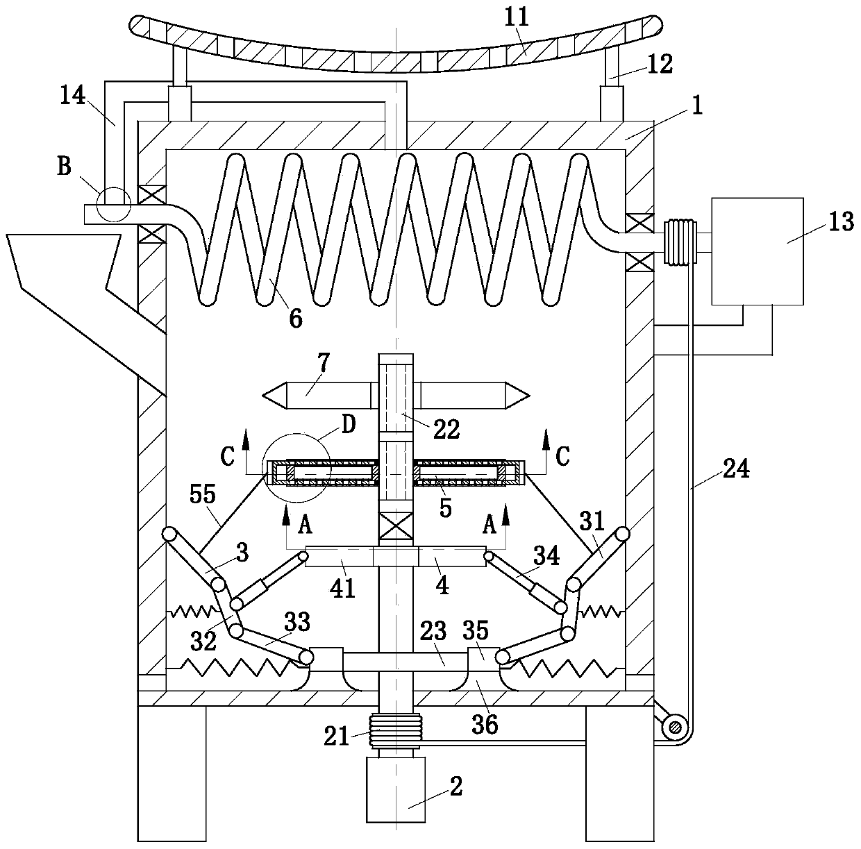 Environment-friendly heating furnace based on solar energy