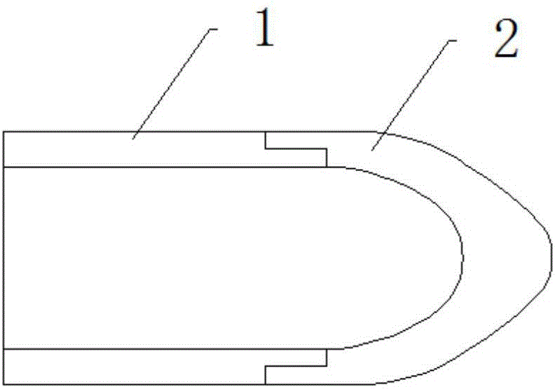 Titanium-steel composited warhead shell