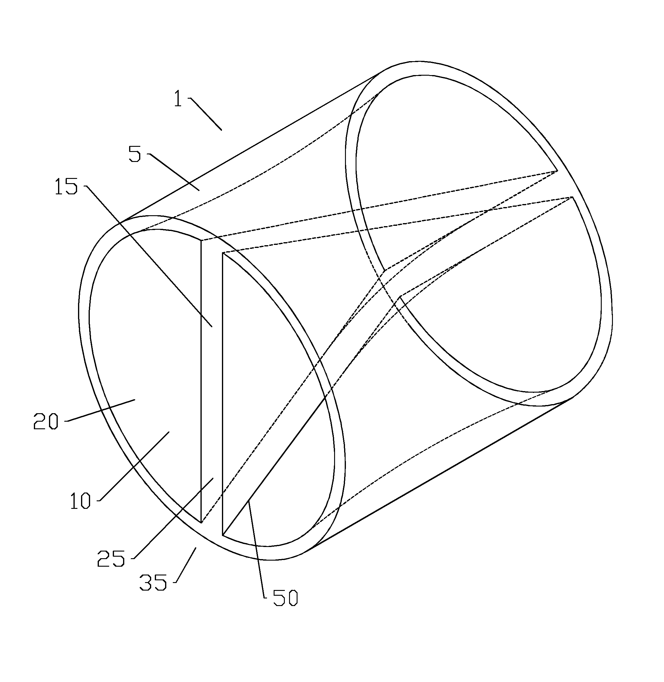 Twist septum polarization rotator