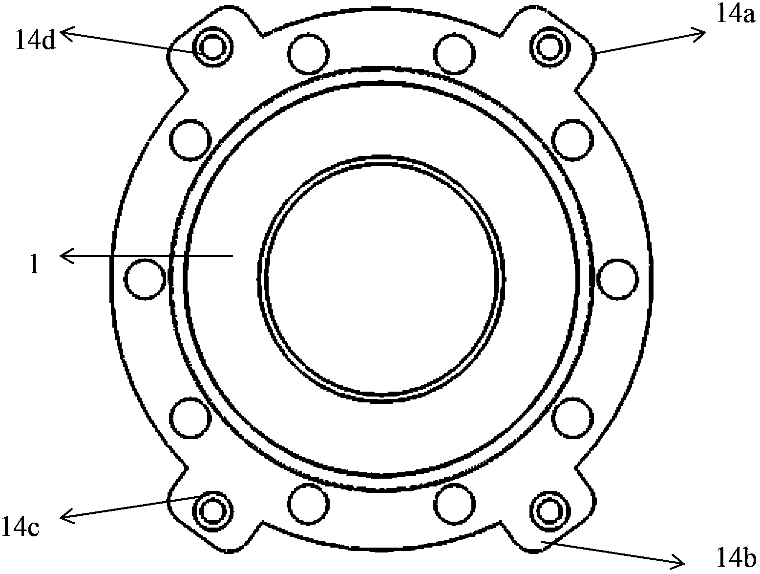 Vacuum precise displacement device