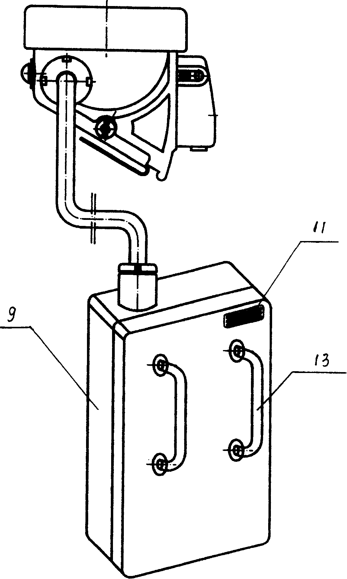 Portable gas monitoring equipment with illuminating function