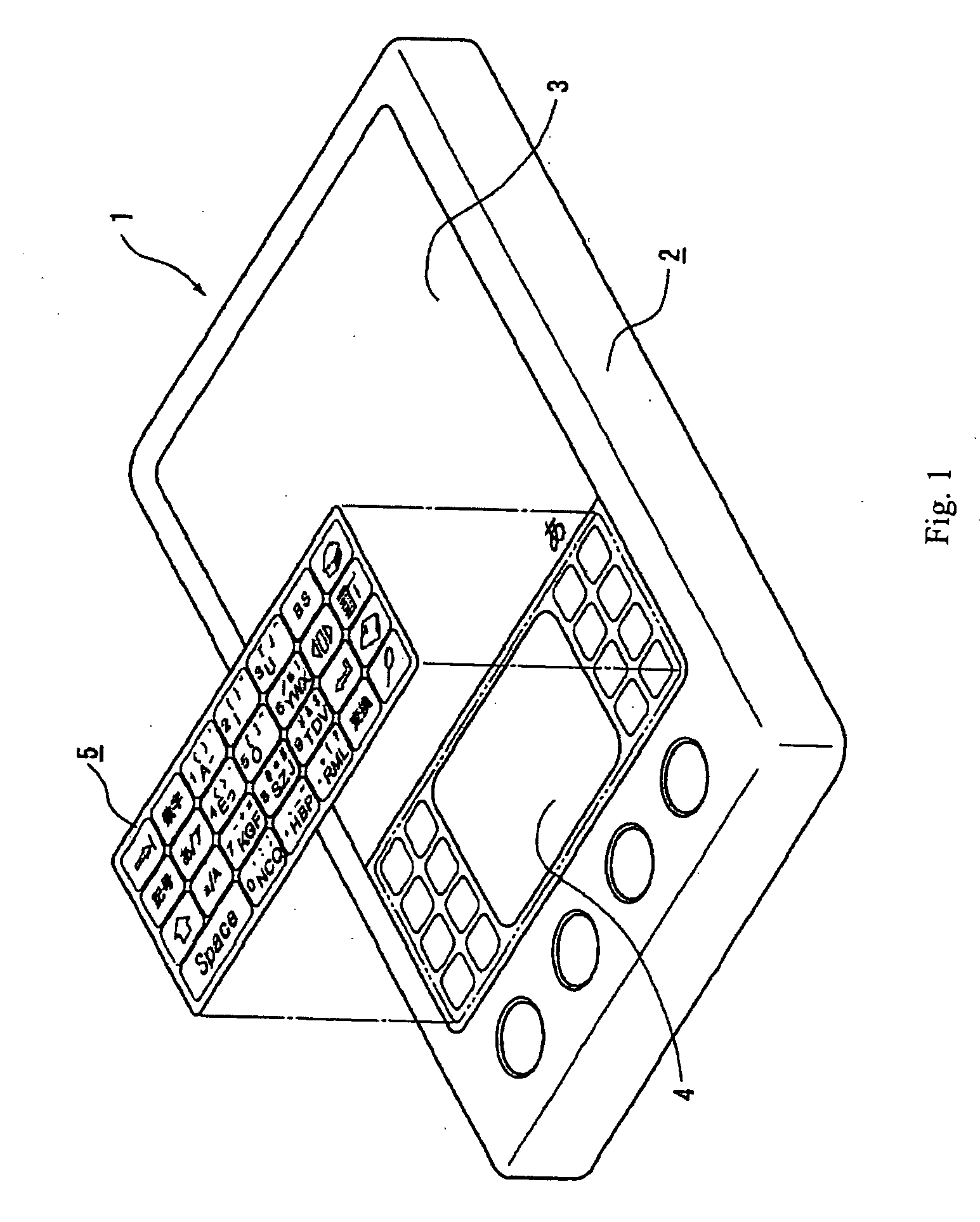 Touch-type key input apparatus