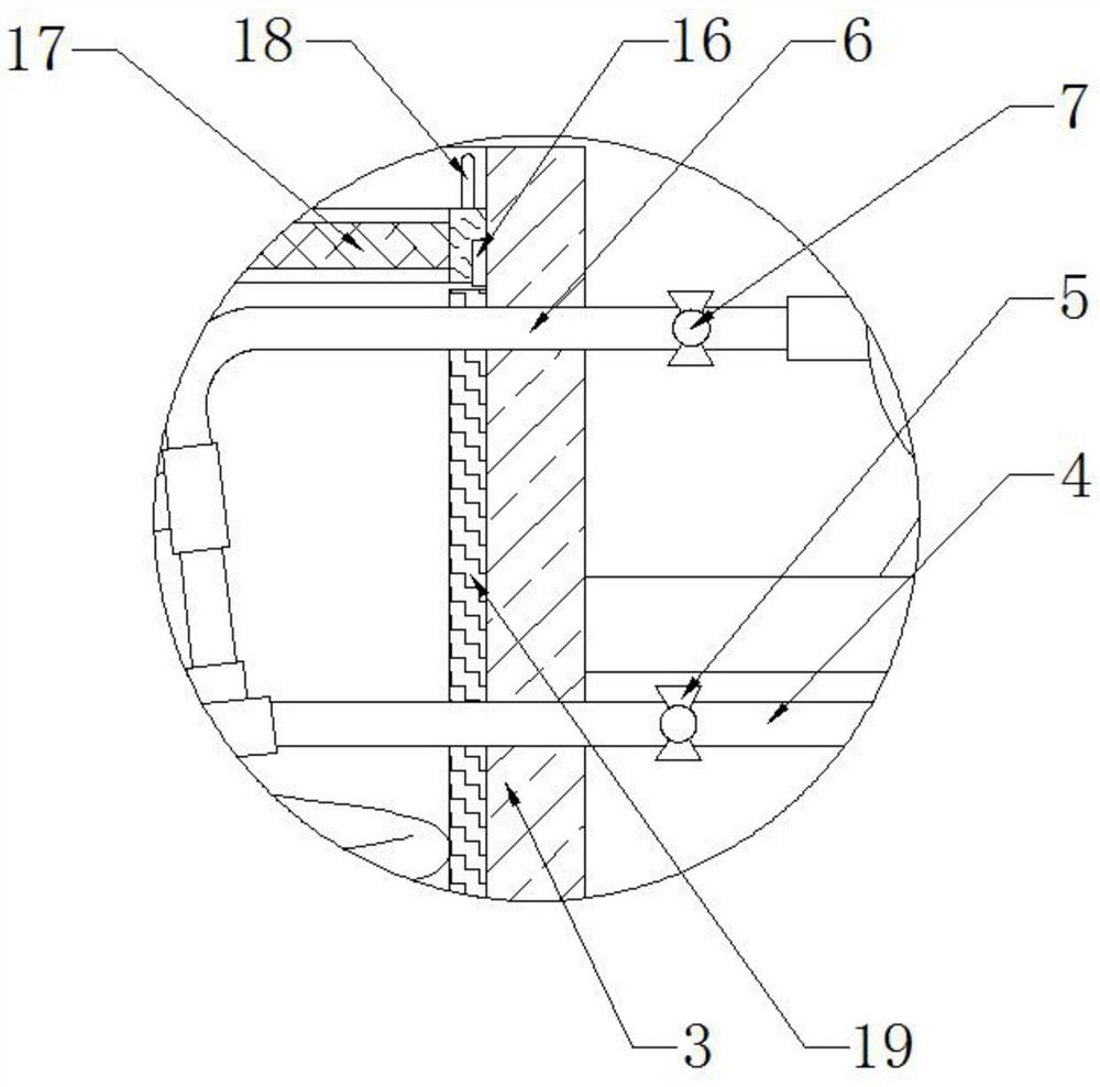 An industrial boiler flue energy-saving device