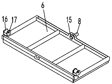 Orchard conveying device with detachable guide rail and method