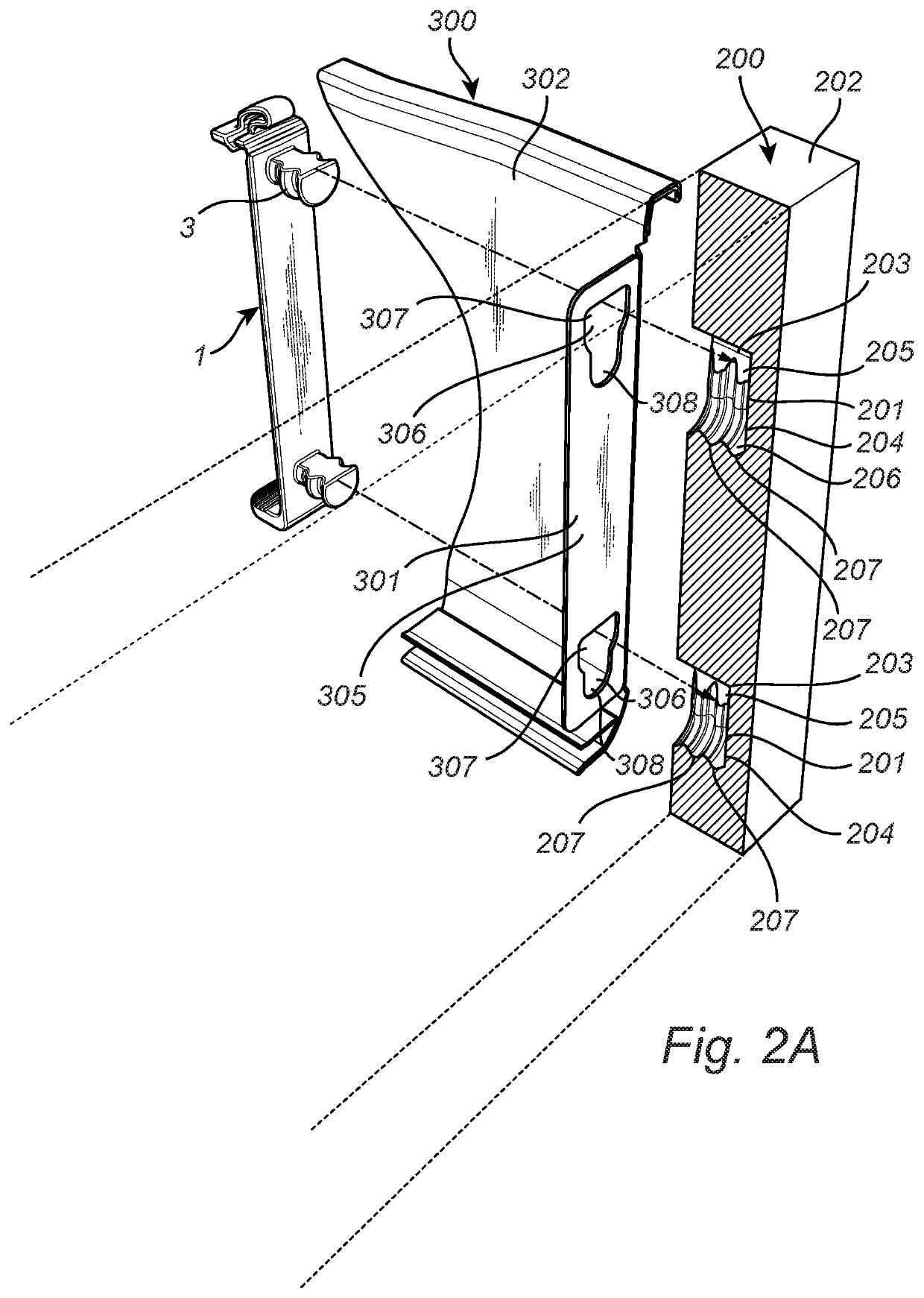 Connector bracket and system comprising a connector bracket adapted to form part of a locking arrangement