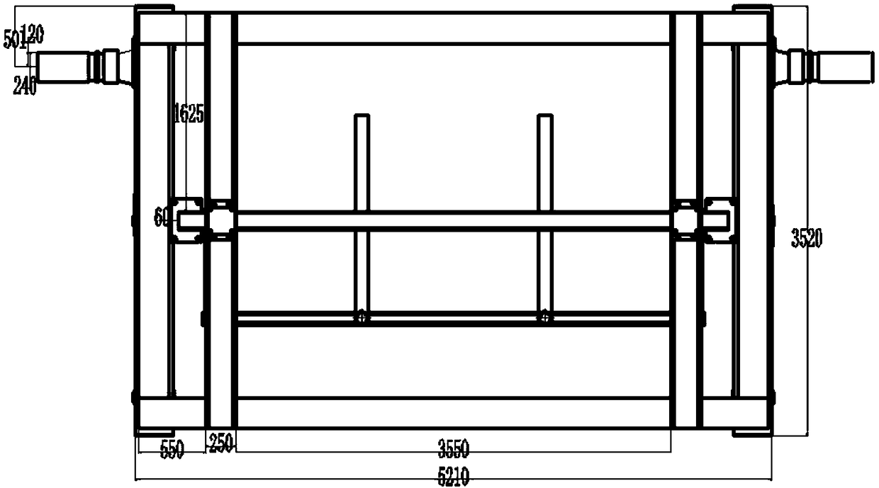 Subway tunnel segment reinforcing cage overturning machine and overturning method