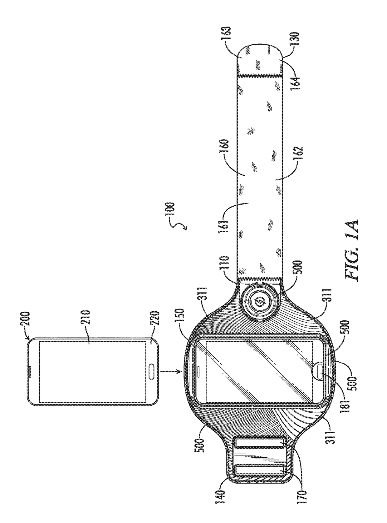 Arm band portable electronic device case