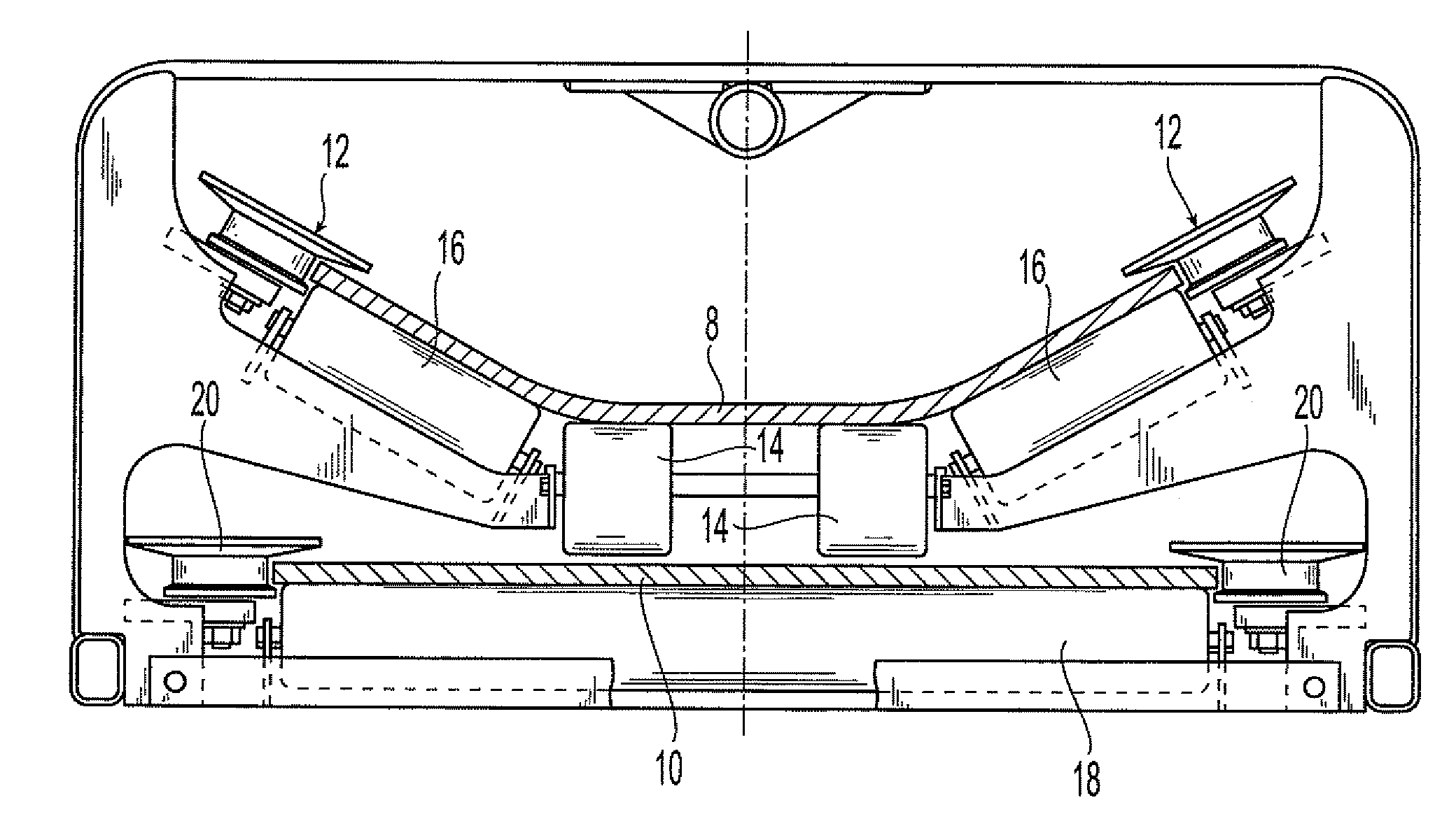 Laterally flexible reinforced structure