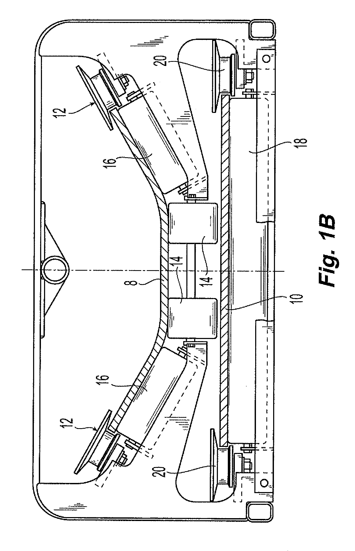 Laterally flexible reinforced structure