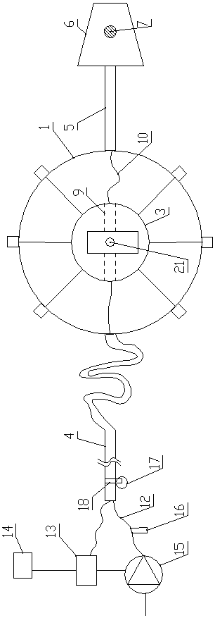 Bottom-fixed ADCP probe sink-float system, mounting method thereof and maintenance debugging method