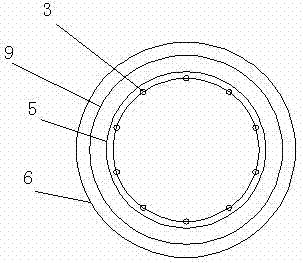 Integrated rainwater or architectural intermediate water treatment device utilizing air-lift internal loop biological enhancement bentonite dynamic membrane