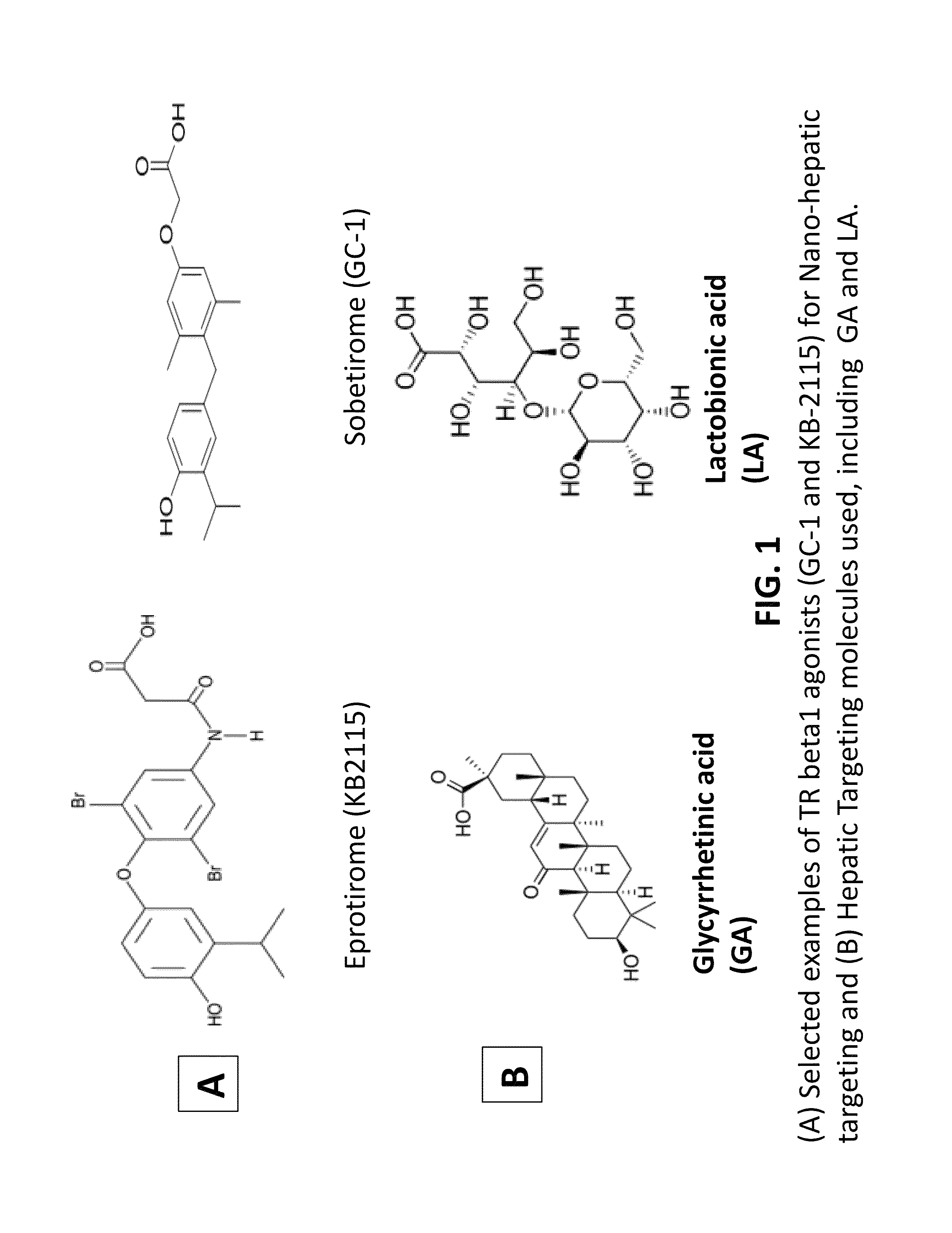 Nanoformulation and methods of use of thyroid receptor beta1 agonists for liver targeting