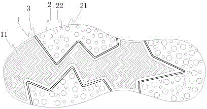 Novel non-slip basketball shoe sole and basket ball shoes with novel non-slip basketball shoe soles