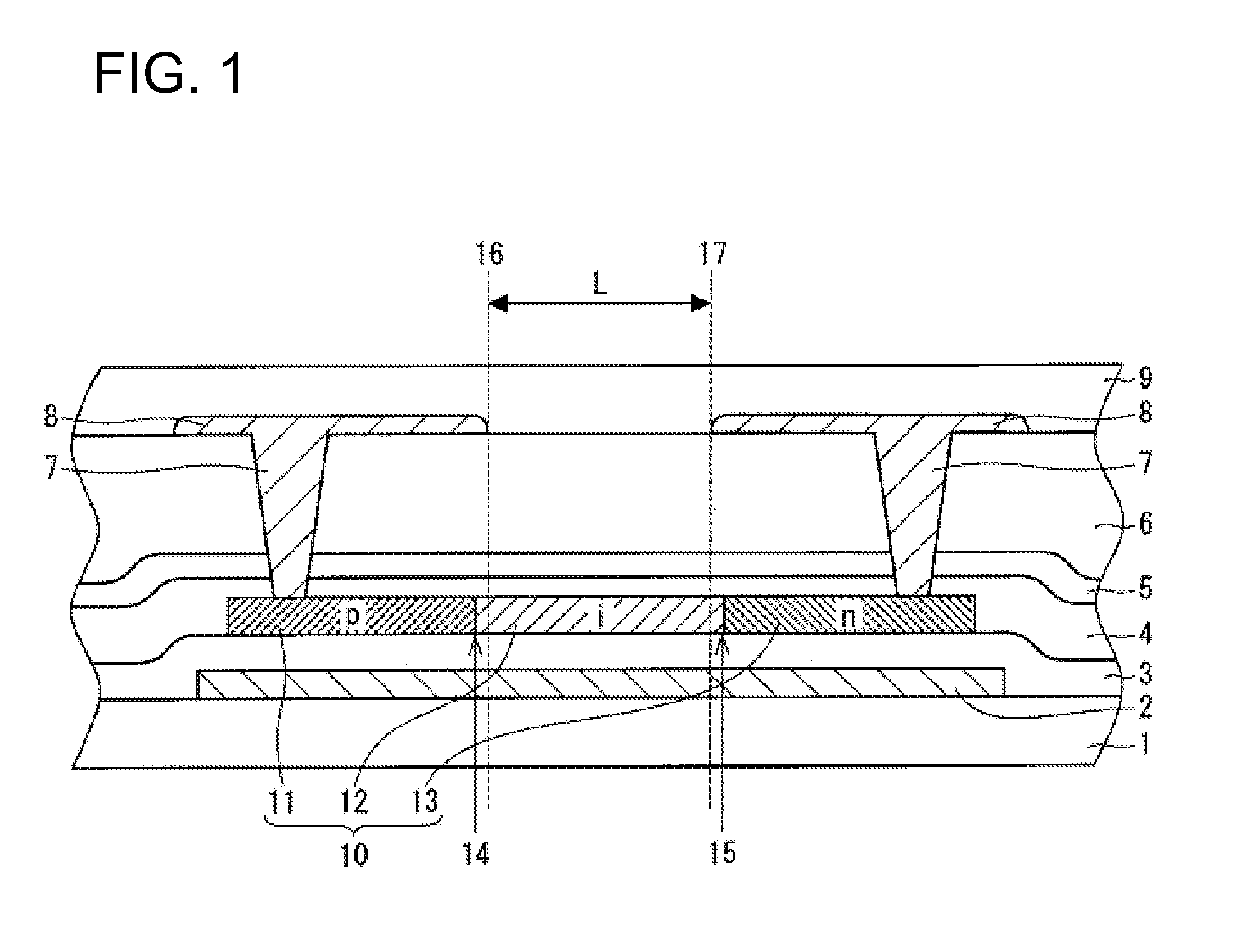 Photodiode, photodiode-equipped display device, and fabrication method therefor