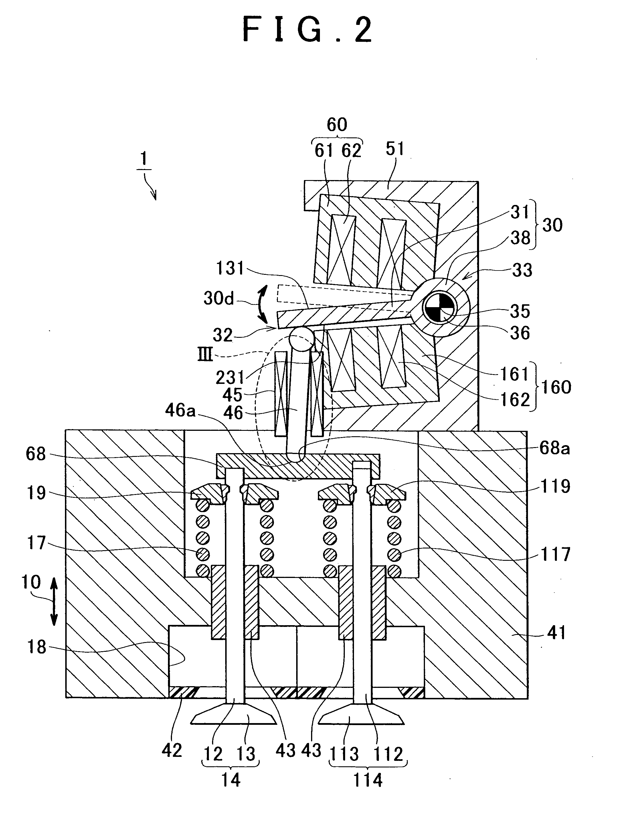 Electromagnetically driven valve