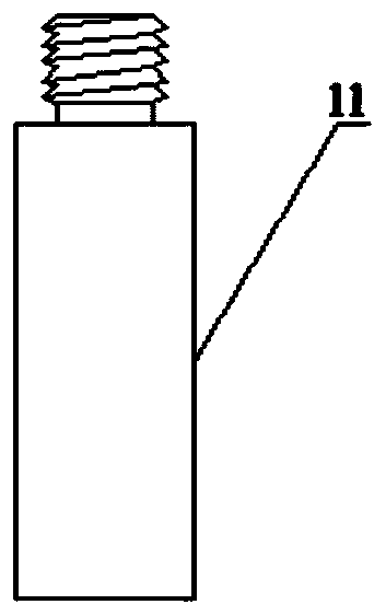 A corrosion test device and method for liquid lead or liquid lead-bismuth alloy