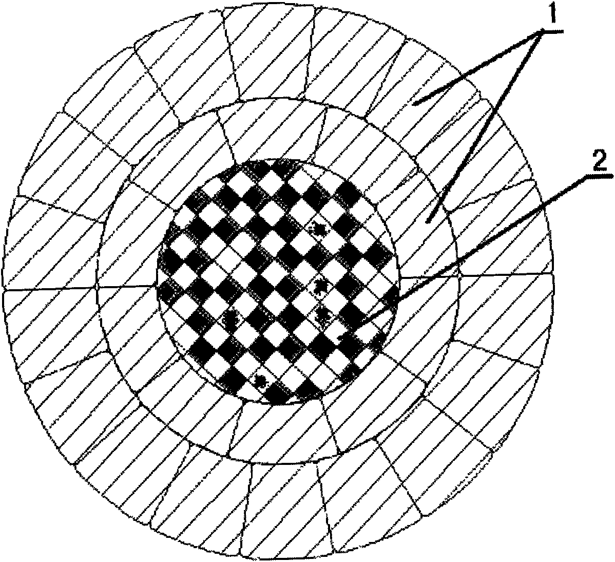 Woven fiber core overhead wire