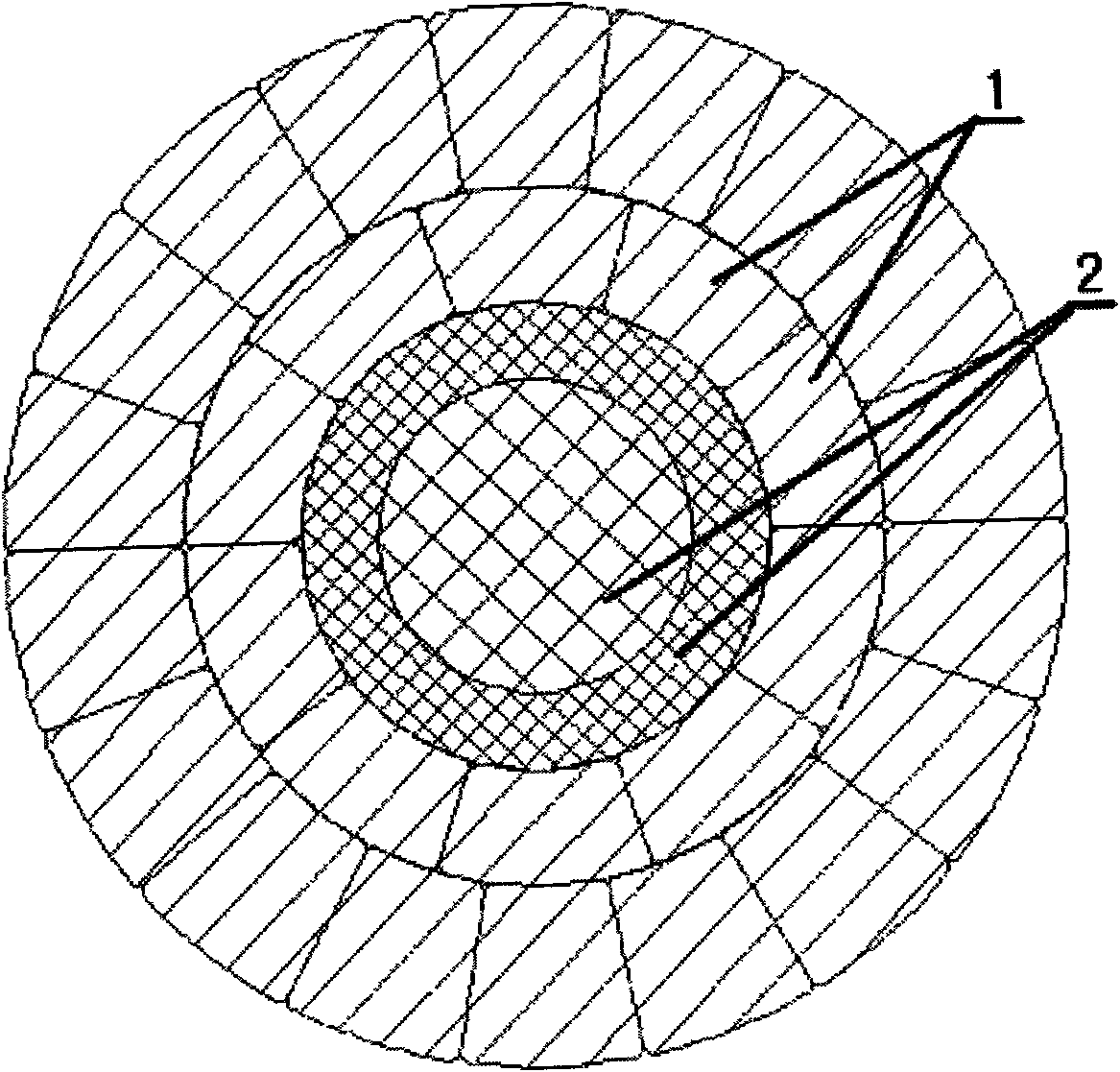 Woven fiber core overhead wire