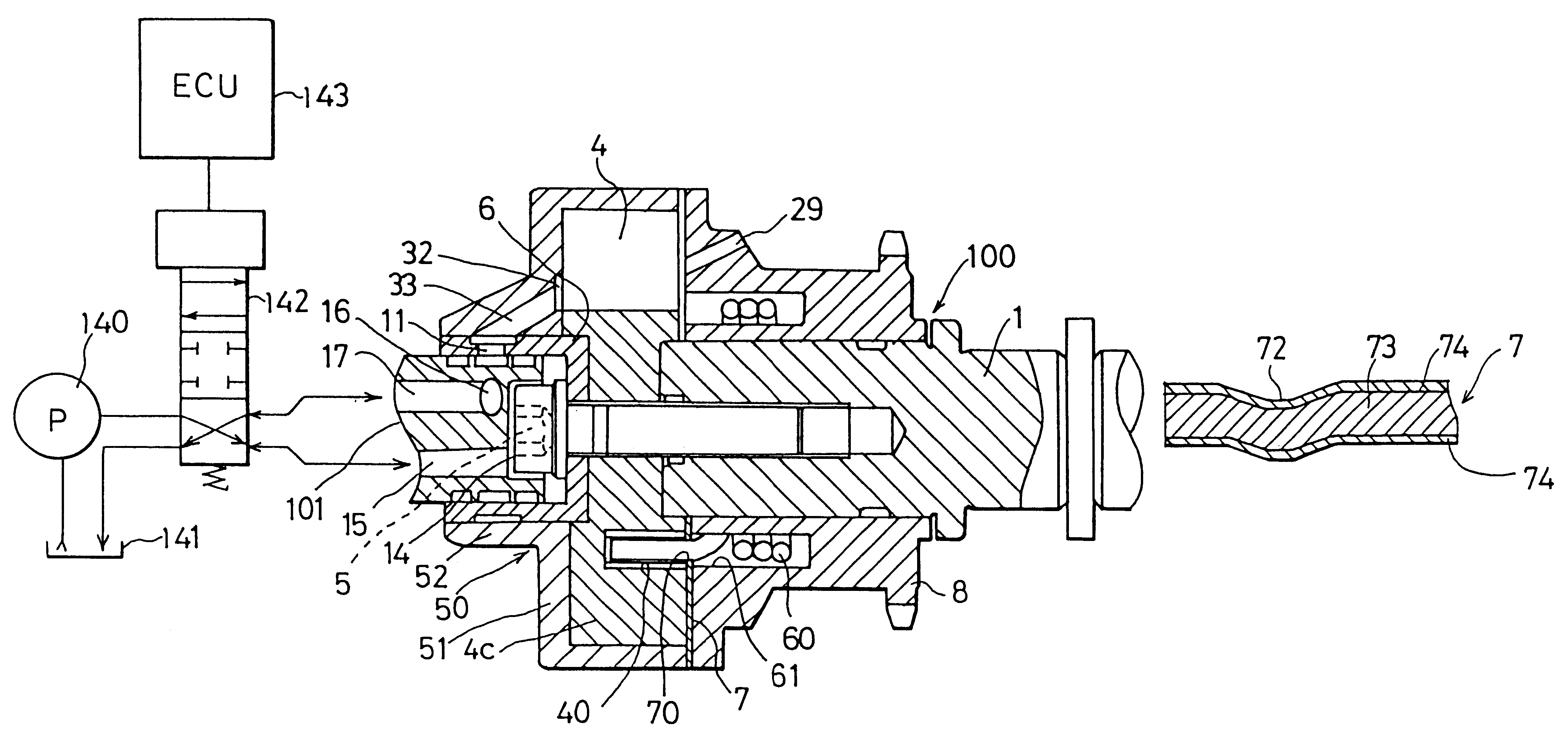 Valve timing adjusting device