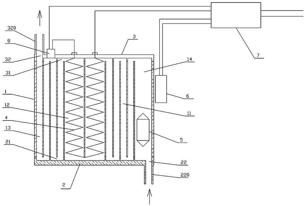 Heater of bare-wire electric water heater