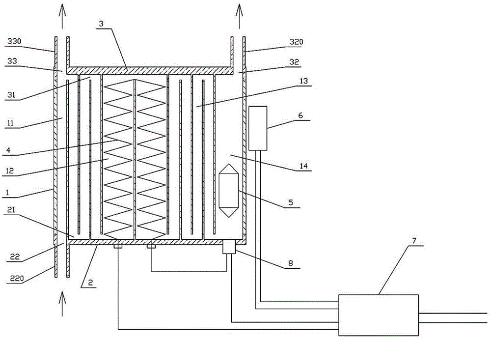 Heater of bare-wire electric water heater