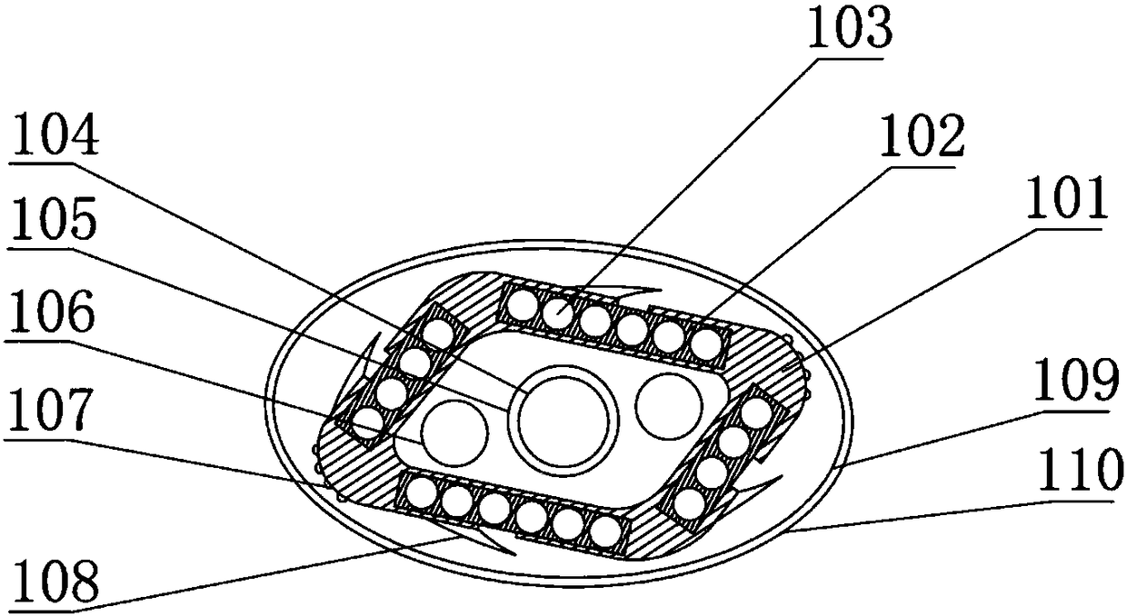 Layer-stranded strip-shaped optical cable