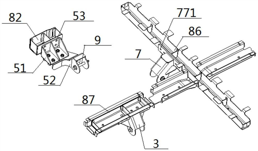 A multi-suspension external connection system on an electric vehicle