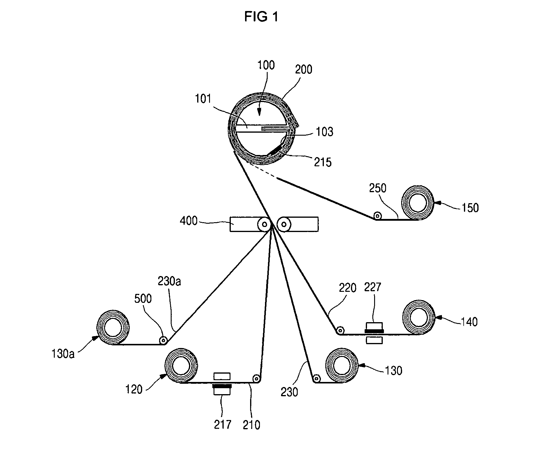 Electrode plate winding device and rolling method for cylinder type battery