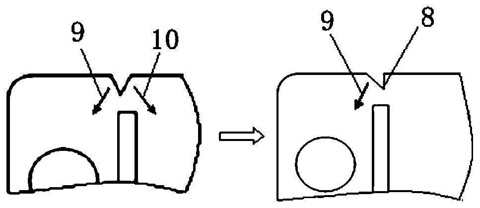 Separable butterfly-shaped leading-in optical cable assembly and optical cable stripping method based on separable butterfly-shaped leading-in optical cable assembly