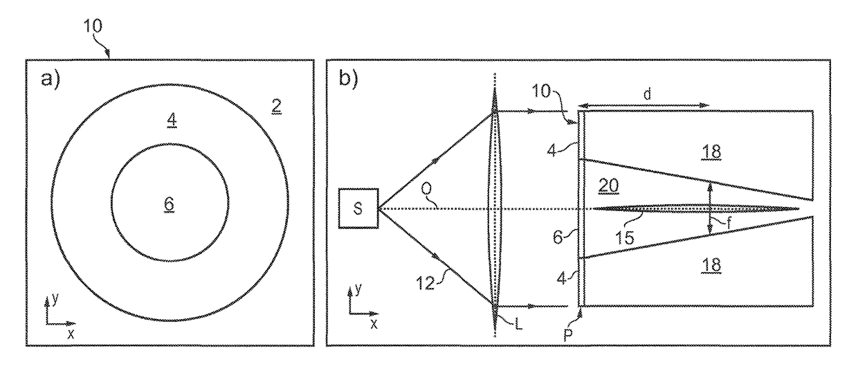 Super-oscillatory lens device