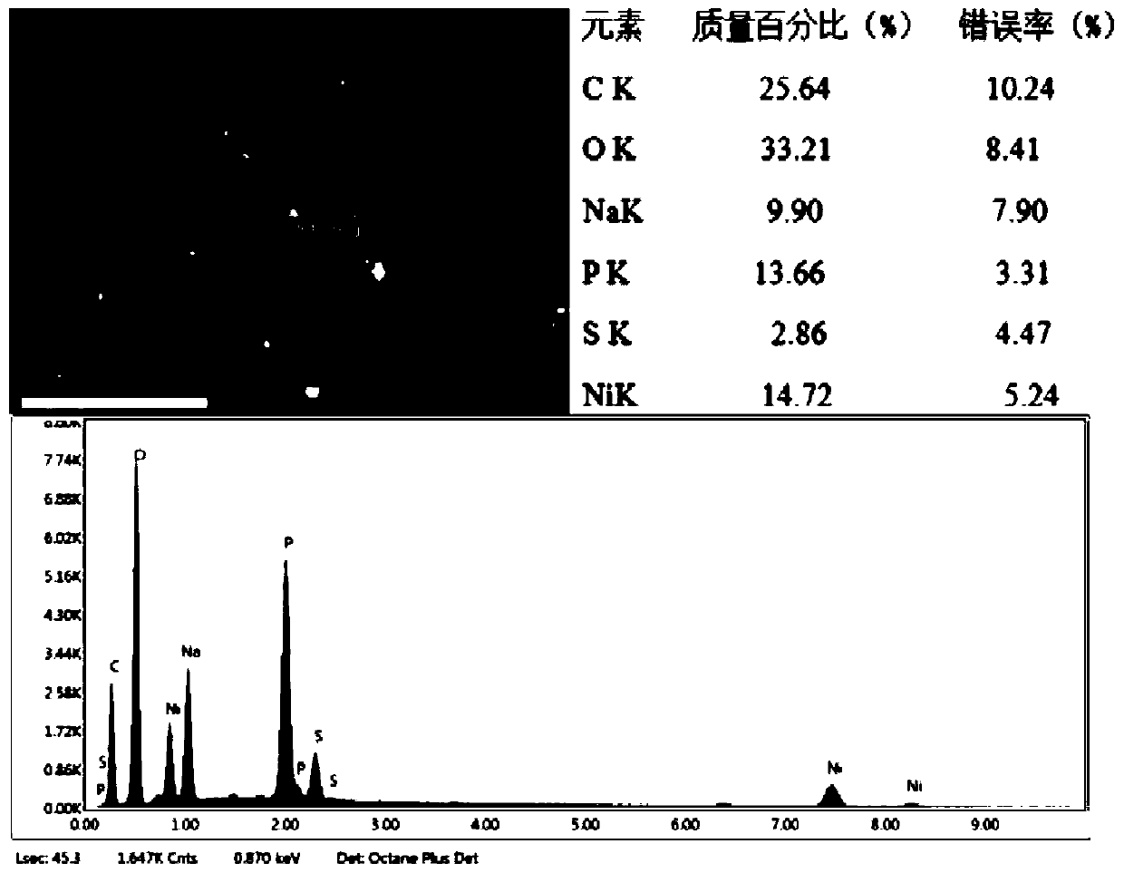 A kind of plating solution and method for electroless Ni-P plating on the surface of carbon nanotubes