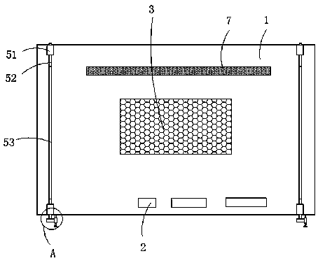 Television aluminum-plastic back plate convenient to install