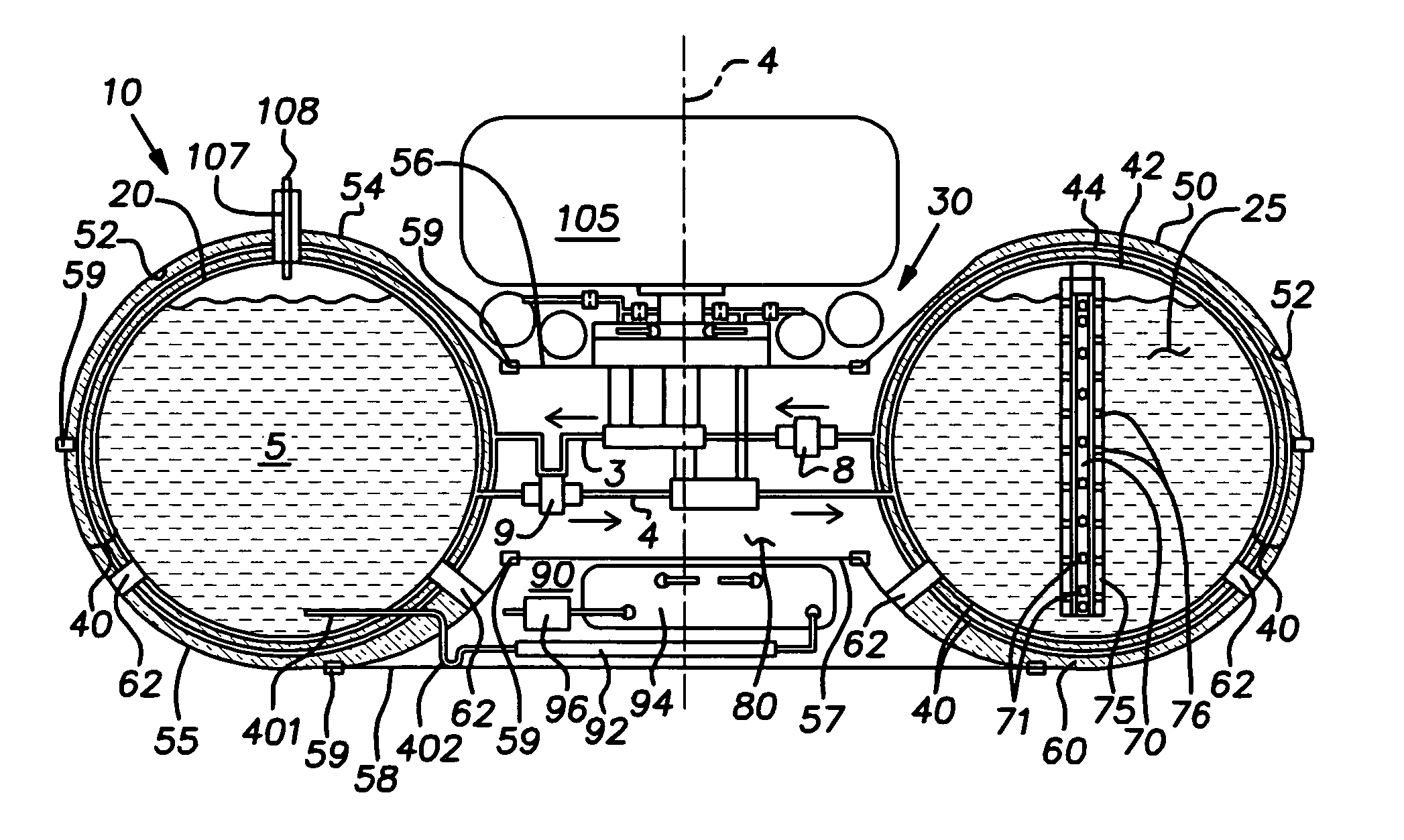 No-vent liquid hydrogen storage and delivery system