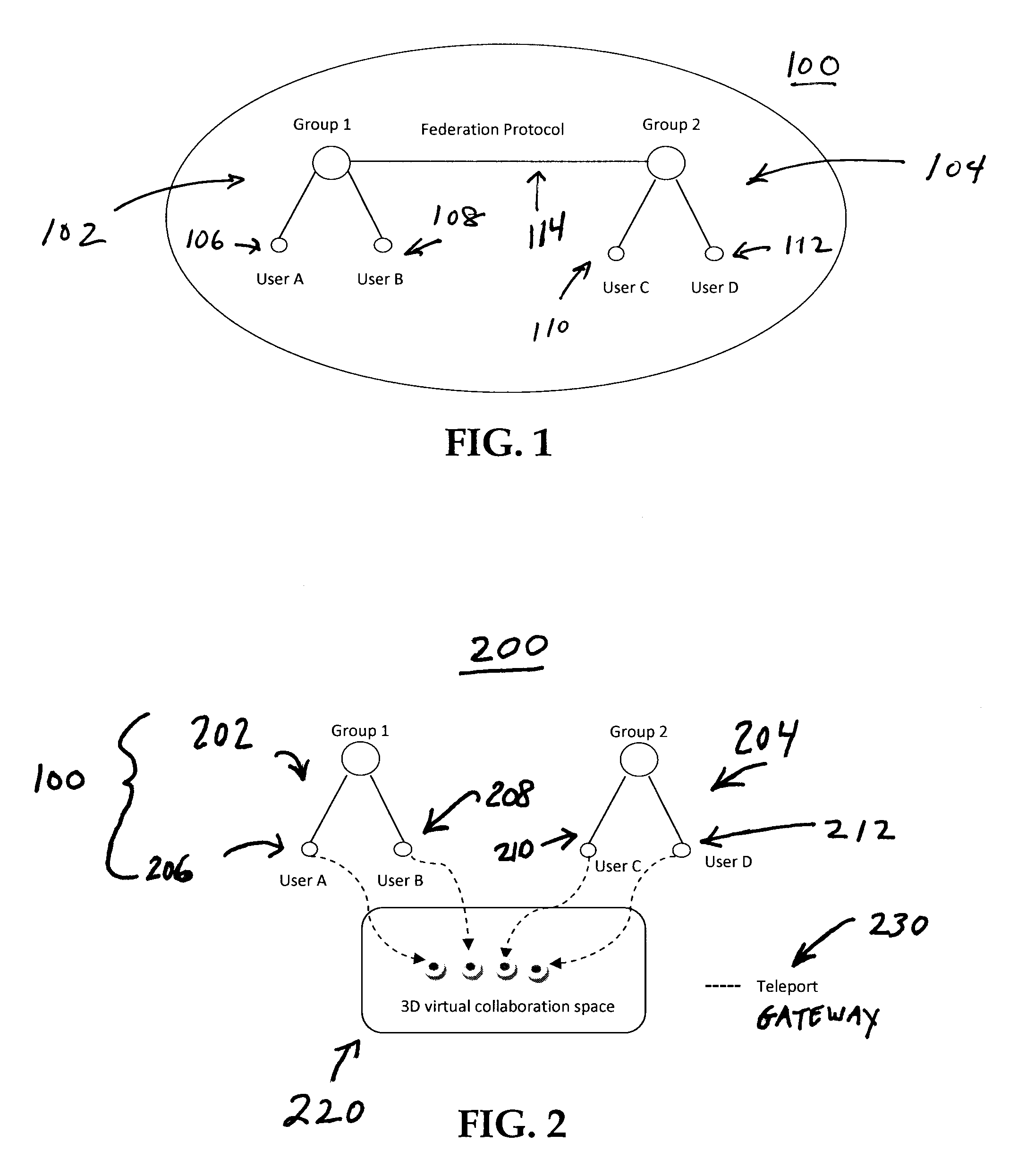 System and method of enhanced collaboration through teleportation