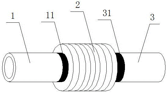 Polyethylene corrugated pipe for automobile emission flexible hose