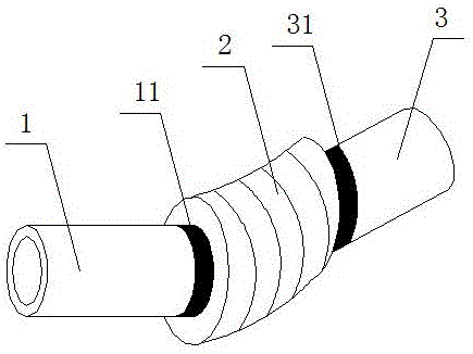 Polyethylene corrugated pipe for automobile emission flexible hose