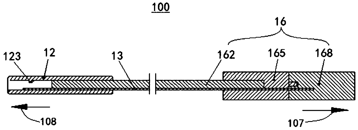 Mechanical release structure, implant and mechanical release instrument