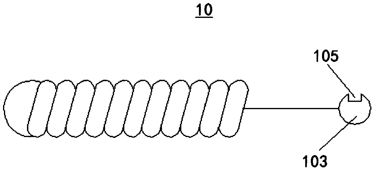 Mechanical release structure, implant and mechanical release instrument