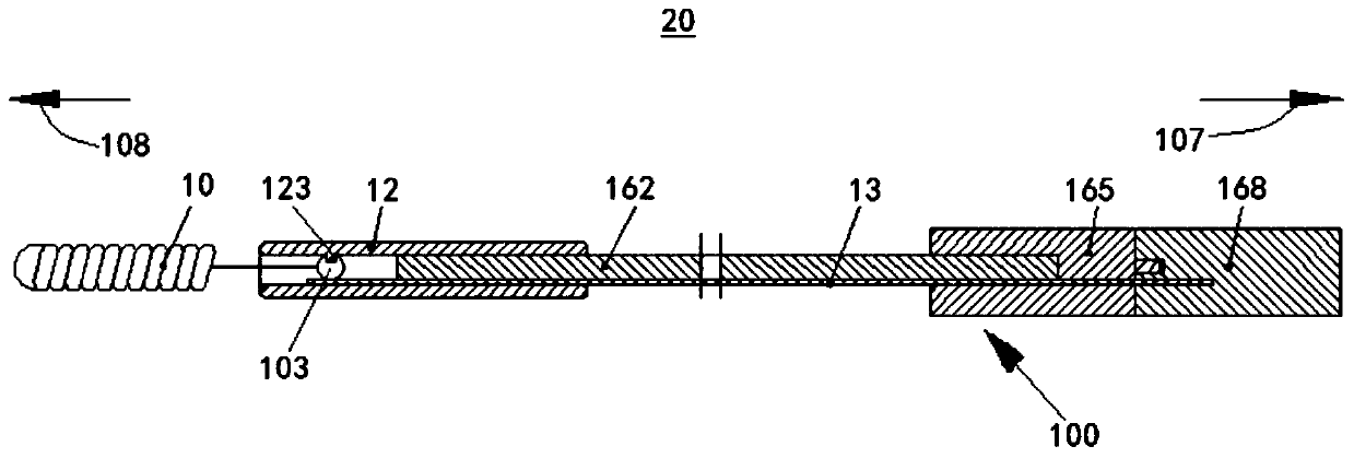 Mechanical release structure, implant and mechanical release instrument